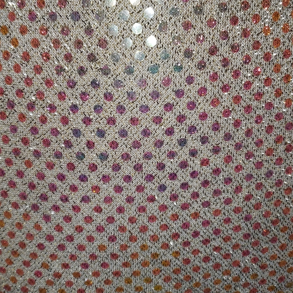 Gold sequin mini skirt - 327 - Picture 2 of 4